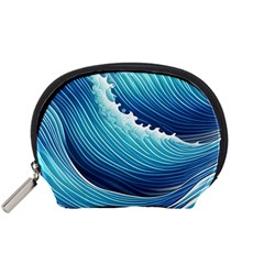 Simple Summer Wave Pattern Accessory Pouch (small) by GardenOfOphir