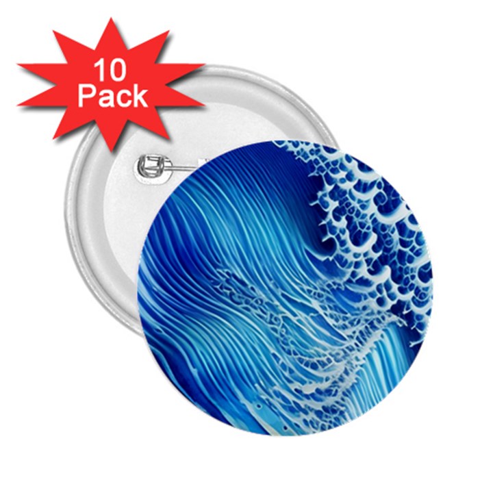 Wave Beach Iii 2.25  Buttons (10 pack) 