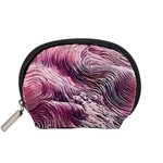 Abstract Pink Ocean Waves Accessory Pouch (Small) Front