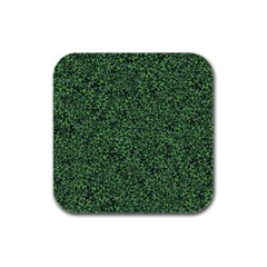 Leafy Elegance Botanical Pattern Rubber Square Coaster (4 Pack) by dflcprintsclothing