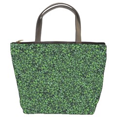 Leafy Elegance Botanical Pattern Bucket Bag by dflcprintsclothing