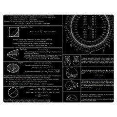 Black Background With Text Overlay Mathematics Trigonometry Premium Plush Fleece Blanket (medium) by Jancukart