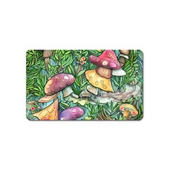 Sacred Mushroom Charm Magnet (name Card) by GardenOfOphir