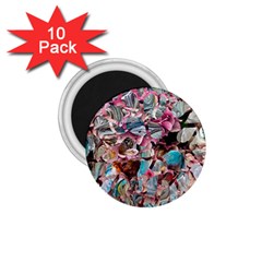 Aqua Blend 1 75  Magnets (10 Pack)  by kaleidomarblingart