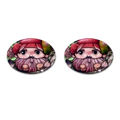 Shroom Glamour Cufflinks (oval) by GardenOfOphir