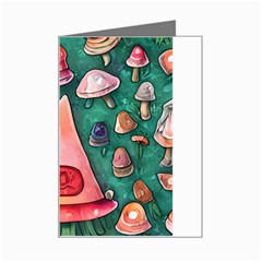 Magic Mushroom Wizardry Mini Greeting Card