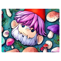 Sacred Mushroom Art Premium Plush Fleece Blanket (extra Small) by GardenOfOphir