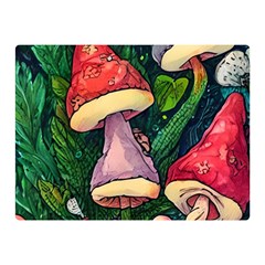 Sacred Mushrooms For Necromancy Premium Plush Fleece Blanket (mini) by GardenOfOphir