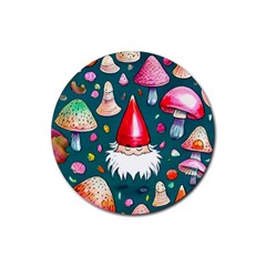 Mushrooms (228) Rubber Coaster (round) by GardenOfOphir