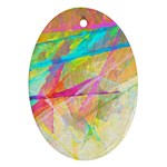 Abstract-14 Oval Ornament (Two Sides)