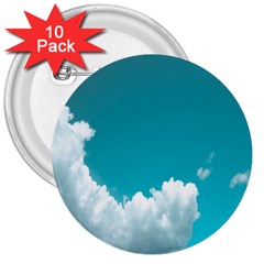 Clouds Hd Wallpaper 3  Buttons (10 Pack)  by artworkshop