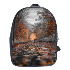 Breathe In Nature Background School Bag (xl) by artworkshop