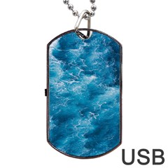 Blue Water Speech Therapy Dog Tag Usb Flash (one Side) by artworkshop