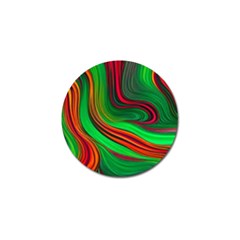 Background Green Red Golf Ball Marker (10 Pack) by Ravend