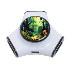 Jungle Rainforest Tropical Forest 3-port Usb Hub