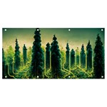 Ai Generated Soil Forest Crisis Nature Banner and Sign 8  x 4  Front