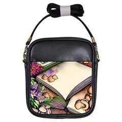 Enchantress Mushroom Charm Gill Wizard Girls Sling Bag by GardenOfOphir