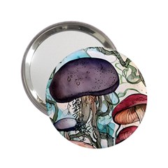 Shroom Magic Mushroom Charm 2 25  Handbag Mirrors by GardenOfOphir