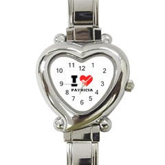 I Love Patricia Heart Italian Charm Watch by ilovewhateva