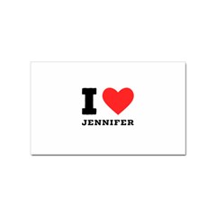 I Love Jennifer  Sticker (rectangular)