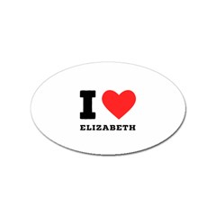 I Love Elizabeth  Sticker Oval (10 Pack) by ilovewhateva