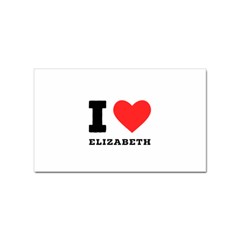 I Love Elizabeth  Sticker Rectangular (100 Pack) by ilovewhateva