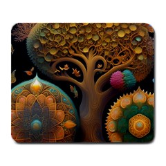 Trees Dream Generative Art Intricate Patterns Large Mousepad by Ravend