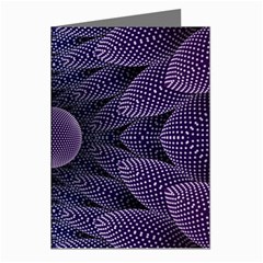 Gometric Shapes Geometric Pattern Purple Background Greeting Cards (pkg Of 8) by Ravend