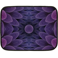 Gometric Shapes Geometric Pattern Purple Background Fleece Blanket (mini) by Ravend