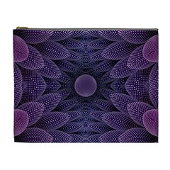 Gometric Shapes Geometric Pattern Purple Background Cosmetic Bag (xl) by Ravend