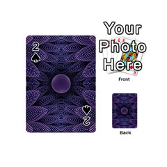 Gometric Shapes Geometric Pattern Purple Background Playing Cards 54 Designs (mini) by Ravend