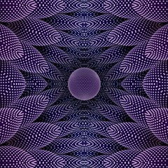 Gometric Shapes Geometric Pattern Purple Background Play Mat (rectangle) by Ravend
