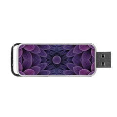 Gometric Shapes Geometric Pattern Purple Background Portable Usb Flash (two Sides)