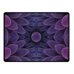 Gometric Shapes Geometric Pattern Purple Background Fleece Blanket (small) by Ravend