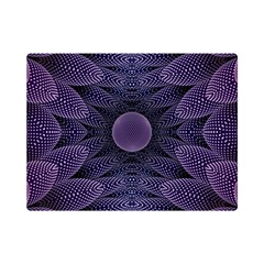 Gometric Shapes Geometric Pattern Purple Background One Side Premium Plush Fleece Blanket (mini) by Ravend
