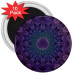 Geometric Shapes Geometric Pattern Flower Pattern 3  Magnets (10 pack) 