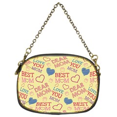 Love Mom Happy Mothers Day I Love Mom Graphic Pattern Chain Purse (one Side)