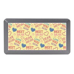 Love Mom Happy Mothers Day I Love Mom Graphic Pattern Memory Card Reader (mini) by Ravend