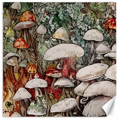 Magician s Toadstool Canvas 16  X 16  by GardenOfOphir