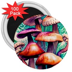 Charming Toadstool 3  Magnets (100 Pack) by GardenOfOphir