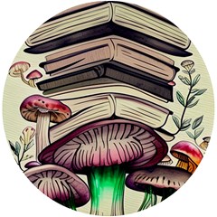 Necromancy Mushroom Uv Print Round Tile Coaster by GardenOfOphir