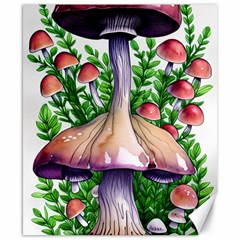 Conjuring Charm Of The Mushrooms Canvas 8  X 10  by GardenOfOphir
