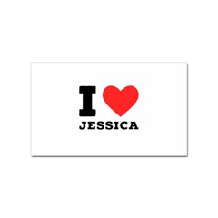 I Love Jessica Sticker Rectangular (100 Pack) by ilovewhateva