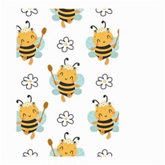 Art Bee Pattern Design Wallpaper Background Small Garden Flag (two Sides) by Ravend