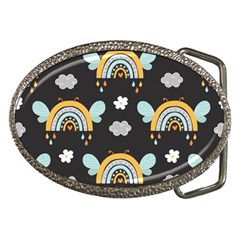 Art Pattern Design Floral Wallpaper Background Belt Buckles