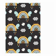 Art Pattern Design Floral Wallpaper Background Small Garden Flag (two Sides) by Ravend