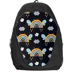 Art Pattern Design Floral Wallpaper Background Backpack Bag