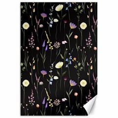 Flowers Floral Pattern Floral Print Background Canvas 20  X 30  by Ravend