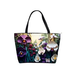 Ai Generated Flower Orchids Bloom Flora Nature Classic Shoulder Handbag