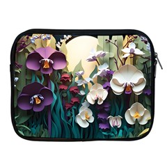 Ai Generated Flower Orchids Bloom Flora Nature Apple Ipad 2/3/4 Zipper Cases